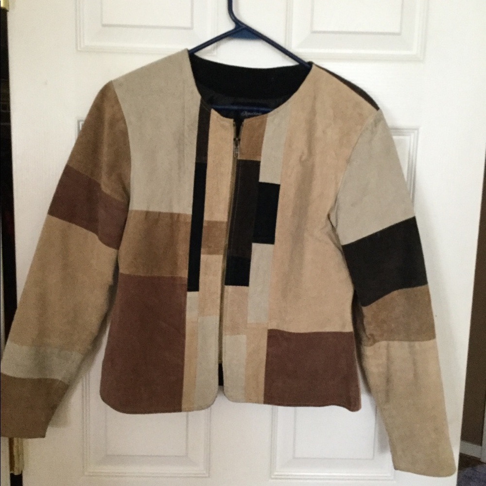 Karen Arnold leather suede jacket